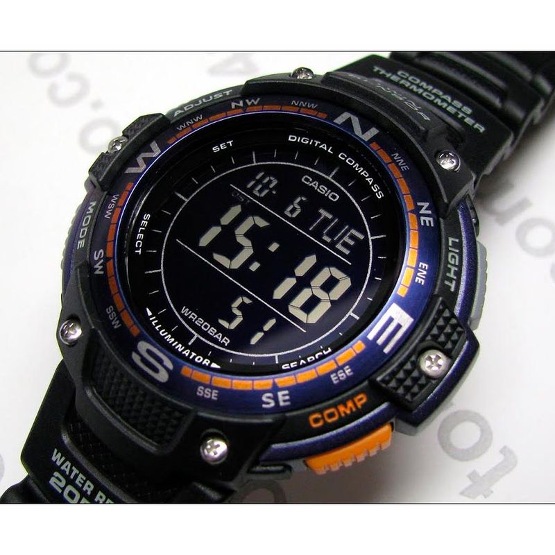 Reloj-Casio-Twin-Sensor-SGW100-2B-Brujula-Termometro-Cronometro-Luz