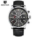 Reloj-Hombre-BENYAR-5102N-Cronografos-Correa-Cuero