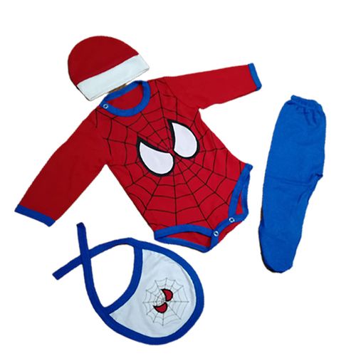 Ropa de bebe ajuar Spiderman Hombre araña para niños en Rojo Talla 0