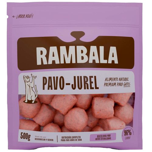 Alimento para Gatos RAMBALA Todas las Etapas y Razas Pavo Jurel Bolsa 500g