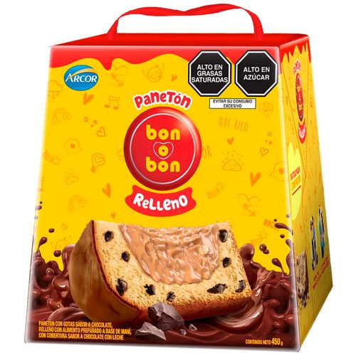 Panetón Relleno BON O BON Caja 450g