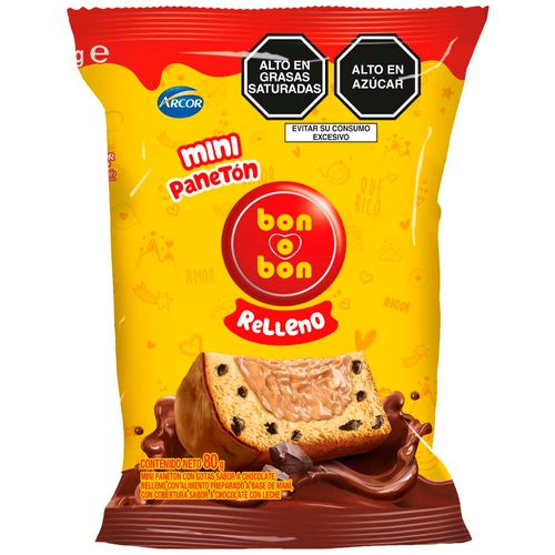 Mini Panetón Relleno BON O BON Bolsa 80g