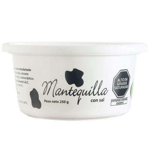 Mantequilla con Sal PIAMONTE Pote 250g