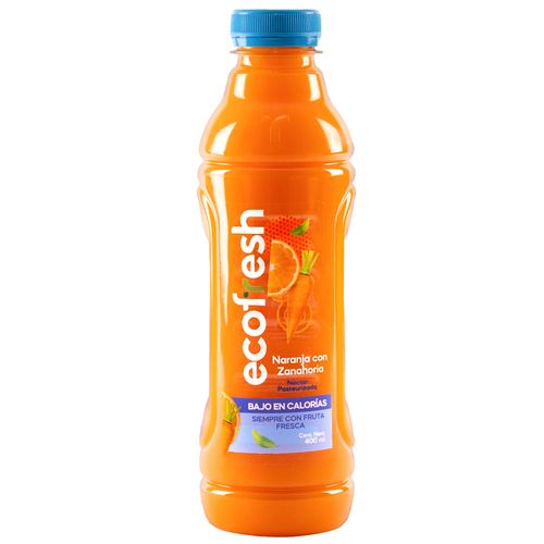 Jugo de Naranja Zanahoria ECOFRESH Botella 400ml