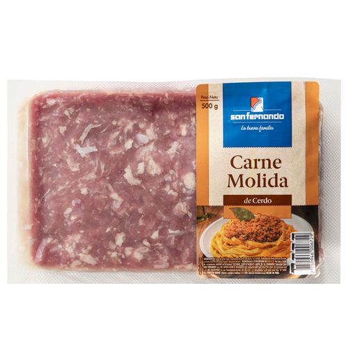 Carne Molida de Cerdo SAN FERNANDO Paquete 500g