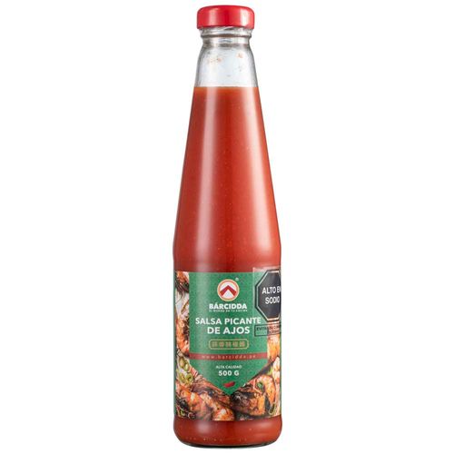 Salsa Picante de Ajos BARCIDDA Frasco 520g