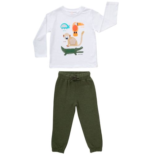 Conjunto Polo Manga Larga + Pantalón Bebé Niño BABY EUREKA