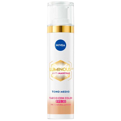 Fluido con Color NIVEA Luminous Anti-Manchas FPS30 Frasco 40ml