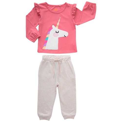 Conjunto Polo Manga Larga + Pantalón Bebé Niña BABY EUREKA