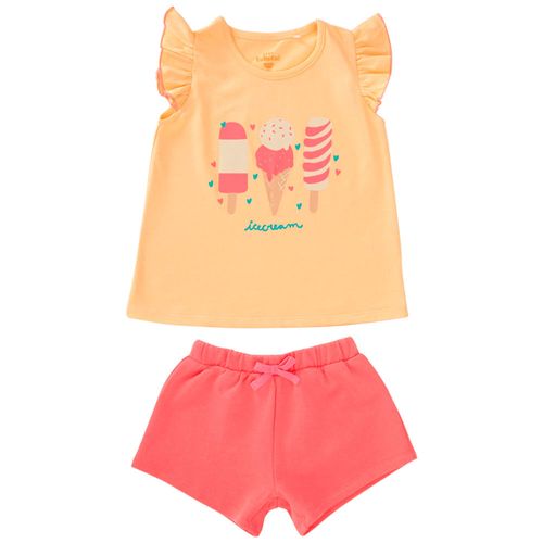 Conjunto Polo + Short Ruffle Bebé Niña BABY EUREKA