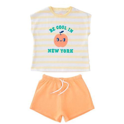 Conjunto Polo + Short Stripe Bebé Niña BABY EUREKA