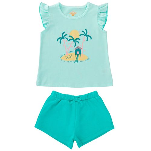 Conjunto Polo + Short Ruffle Bebé Niña BABY EUREKA