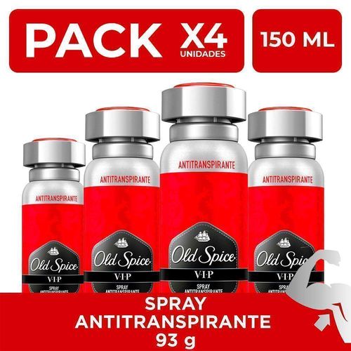 Spray Antitranspirante Old Spice VIP 150ml PackX4