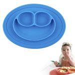 Plato-De-Silicona-Sonrisa-Para-Bebe-Baby-Froggie-Azul