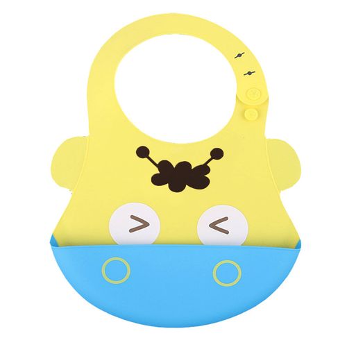 Babero Silicona Con Atrapa Comida Para Bebe Baby Froggie Hipopótamo