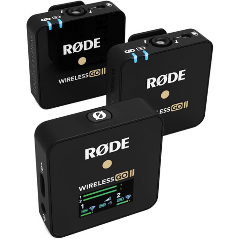 Rode-Wireless-Go-II-2-personas-Microfono-Sistema-de-Grabacion-24ghz