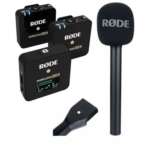 Rode Wireless Go Ii 2-personas + 1 Rode Interview Go Adaptad