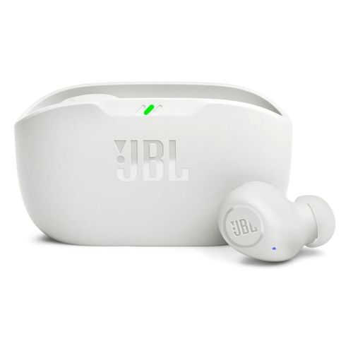 JBL - Audífono Wave Buds Perfect Fit Bluetooth IP54 - Blanco