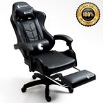 Silla-Gamer-Ergonomica-Dreizt-Shine-Series-Negro-con-Posapies-Reclinable