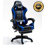 Silla-Gamer-Ergonomica-Dreizt-Shine-Series-Azul-con-Posapies-Reclinable