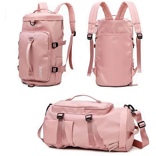 Mochila Bolso de Viaje Multiusos Maleta Deportiva Rosa