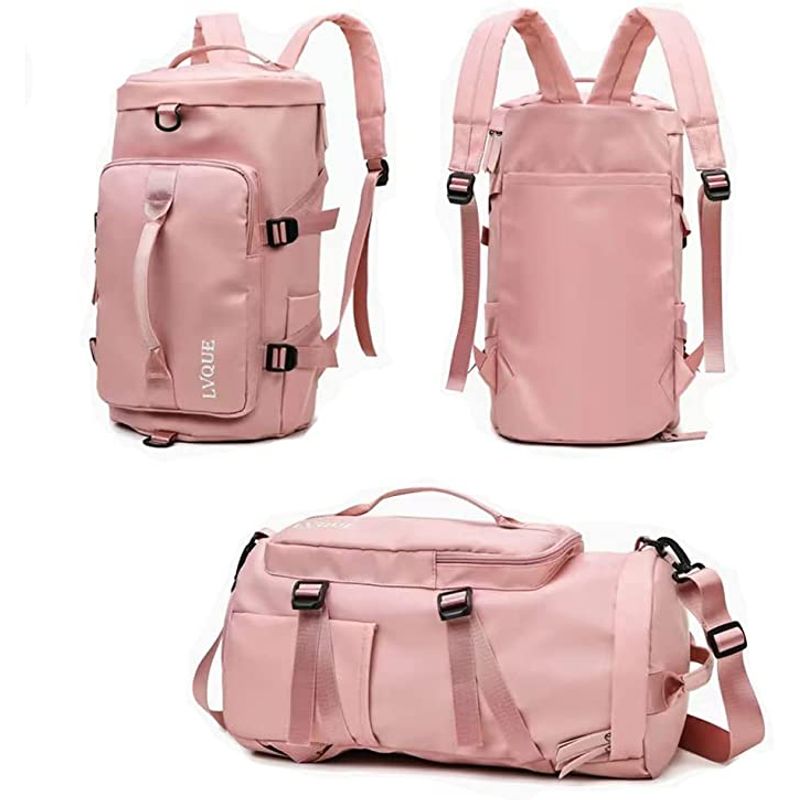 Mochila-Bolso-de-Viaje-Multiusos-Maleta-Deportiva-Rosa