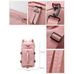 Mochila-Bolso-de-Viaje-Multiusos-Maleta-Deportiva-Rosa