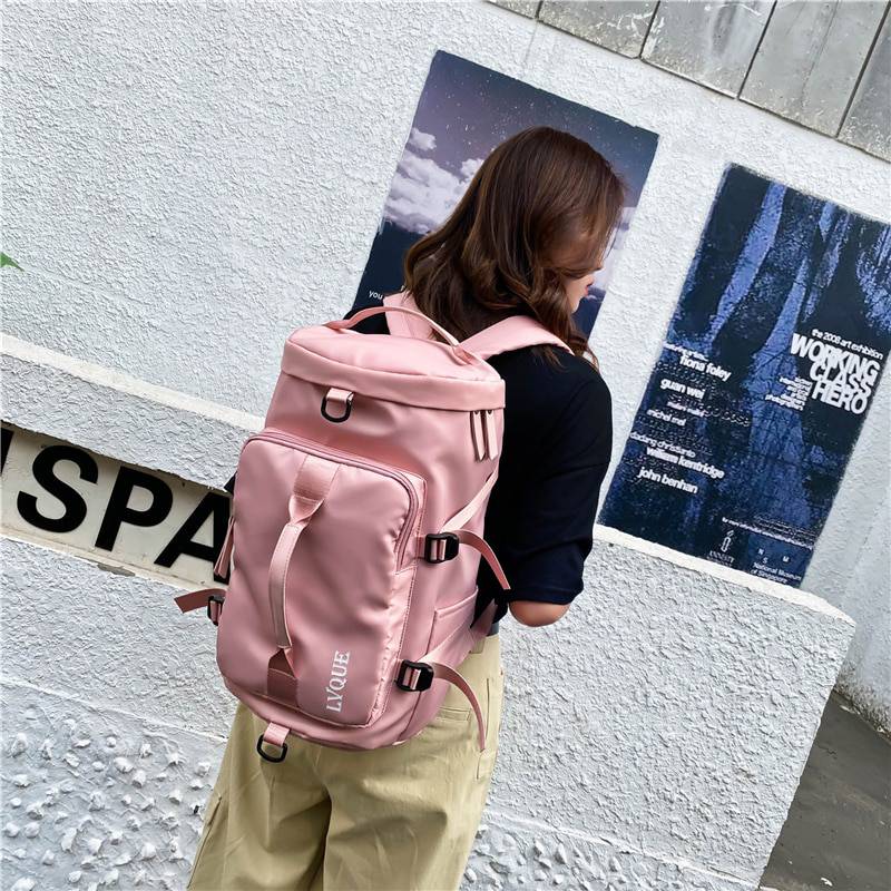 Mochila-Bolso-de-Viaje-Multiusos-Maleta-Deportiva-Rosa