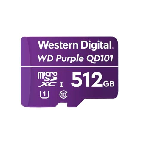 Memoria MicroSD WD Purple 512 GB SC QD101 Ideal para Videovigilancia