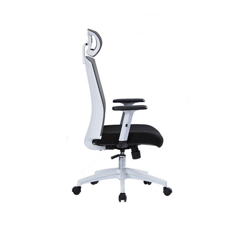 Silla-de-Escritorio-Work-Lux-C-Cabecera-Gris-Negro---Ziyaz