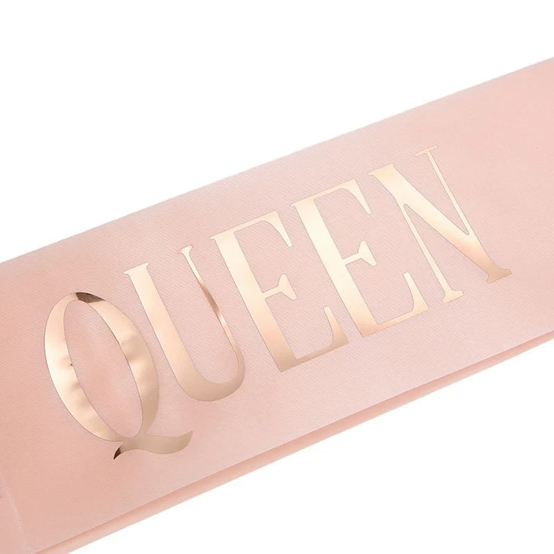 Banda-cumpleaños-Birthday-Queen-oro-rosa