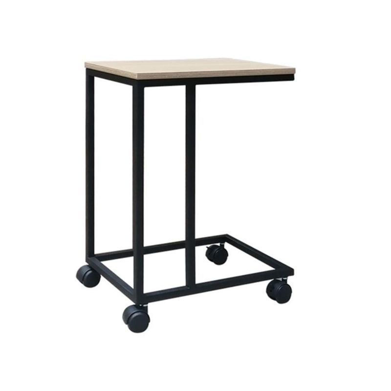Mesa-Auxiliar-C-Garrucha-Tipo-C-50X30X65--Base-Negro-Rovere---Ziyaz
