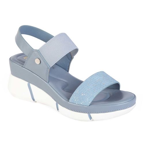 Sandalia Cuña Casual Mujer 8035 AZUL