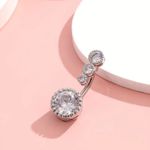 Piercing-para-ombligo-triple-piedrita-plateado