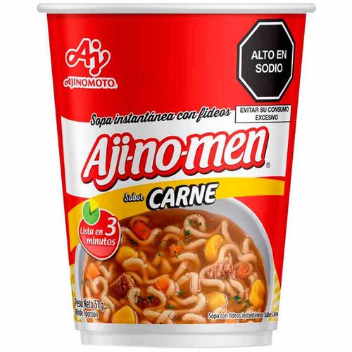 ajinomen sopa carne vaso 51g (oferta)