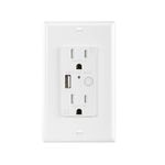 Tomacorriente-de-Pared-Inteligente-Tipo-Americano-con-USB-Wifi-Blanco