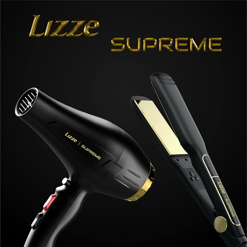 LIZZE-PACK-PLANCHA-DE-CABELLO-PROFESIONAL-SUPREME-TOP-LINE-485°F-252°C---SECADORA-DE-CABELLO-SUPREME-TOP-LINE-2600W