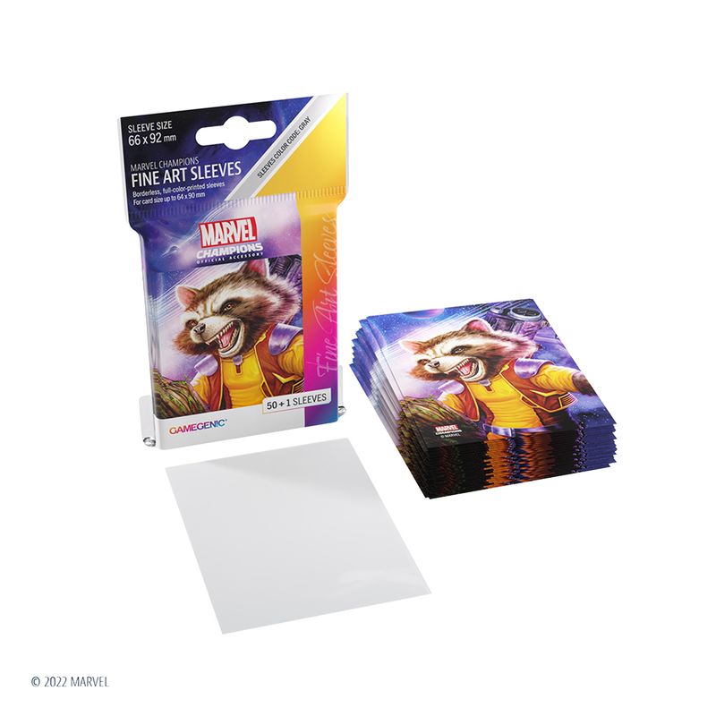 MARVEL--CHAMPIONS-FINE-ART-SLEEVES-–-ROCKET-RACCOON