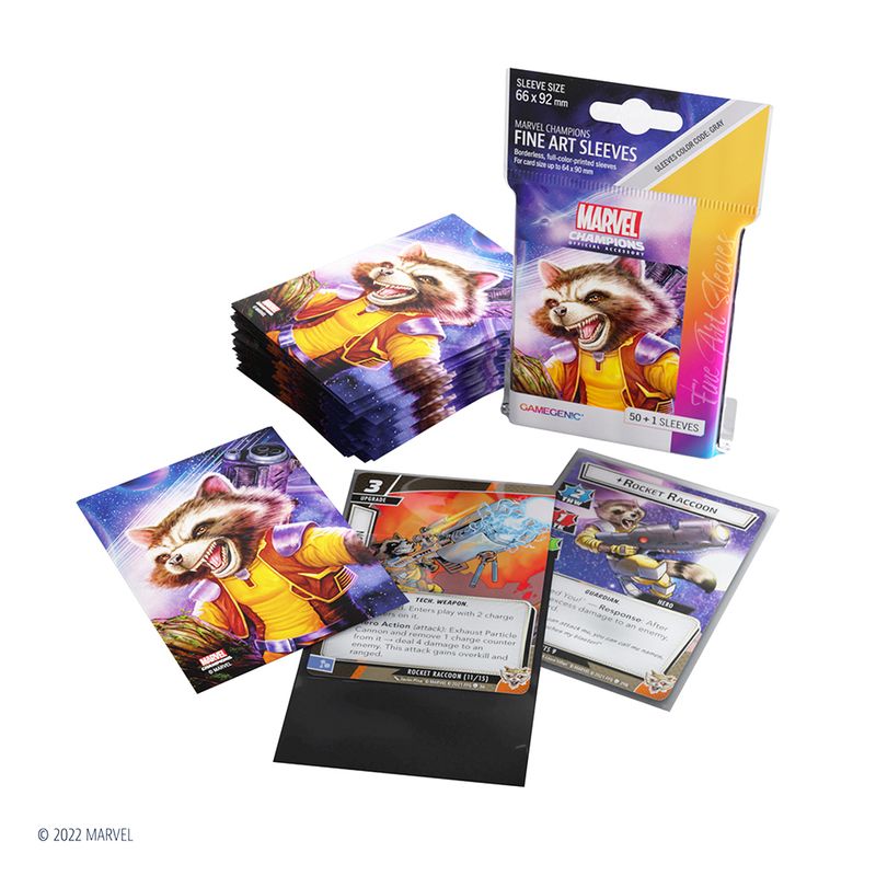 MARVEL--CHAMPIONS-FINE-ART-SLEEVES-–-ROCKET-RACCOON
