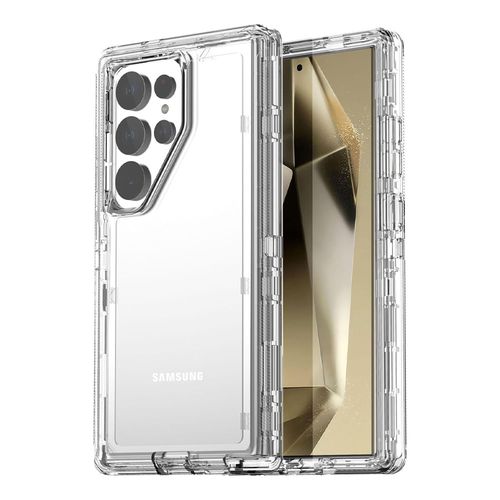 Case para Samsung S24 Ultra Protección 360, 3 en 1, transparente