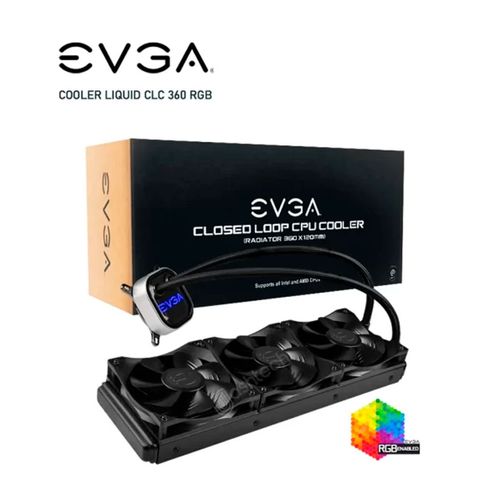 COOLER LIQUID EVGA CLC 360 CPU COOLER RGB