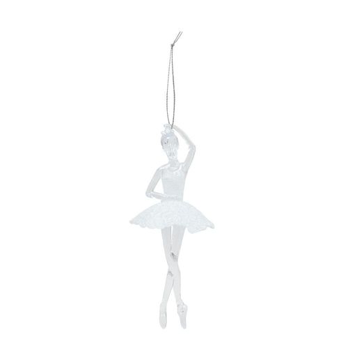 Adorno De Navidad Fairy Bailarina Ballet Blanca 17Cm