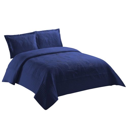 Cubrecama Kaz  Palma Azul 1.5 Plazas