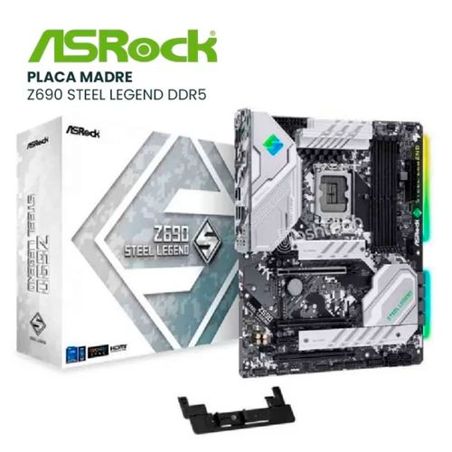 PLACA MADRE ASROCK Z690 STEEL LEGEND D5-DDR5, PCIE, 4 SLOT