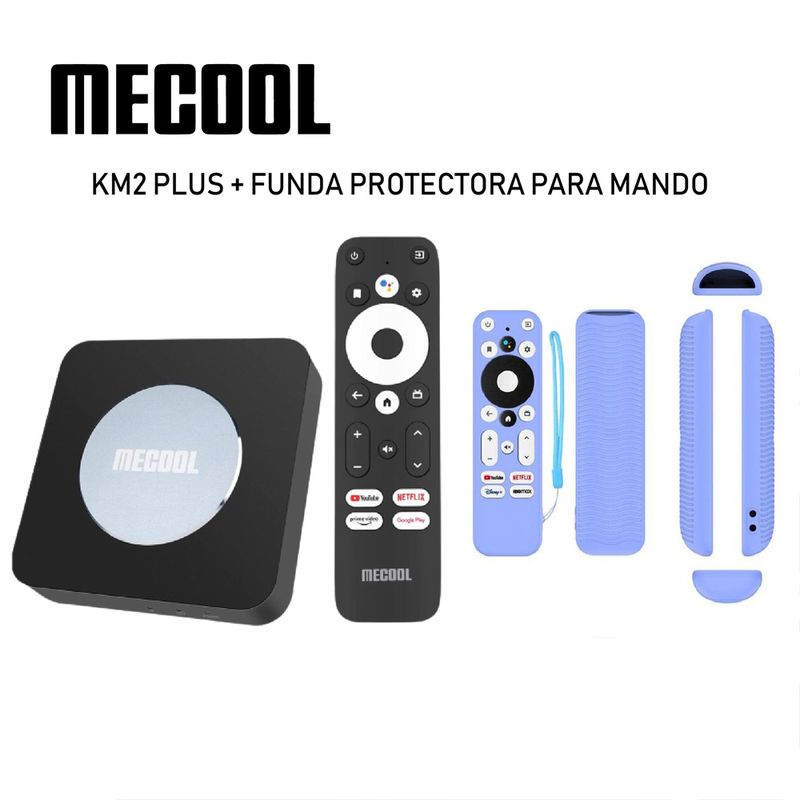 Mecool-KM2-Plus-Android-TV-11---Funda-protectora-para-mando--AZUL-LUMINOSO-