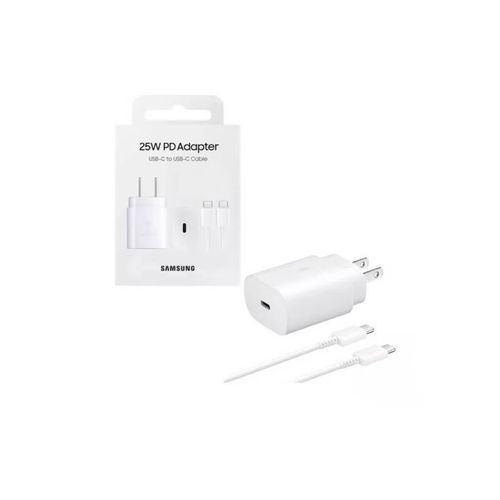 Cargador 25W Samsung USB C de Carga Rápida Original Blanco