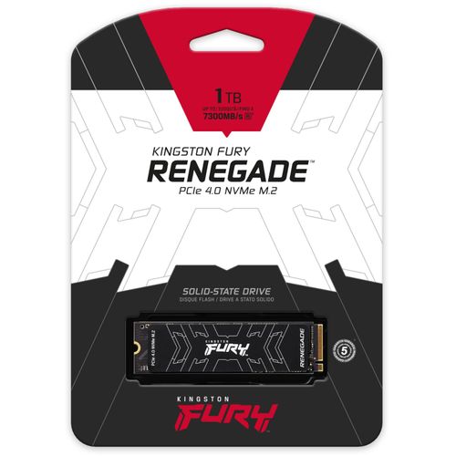 SSD Kingston FURY Renegade 1TB - PS5 Ready NVMe PCIe 4.0 x4 M.2