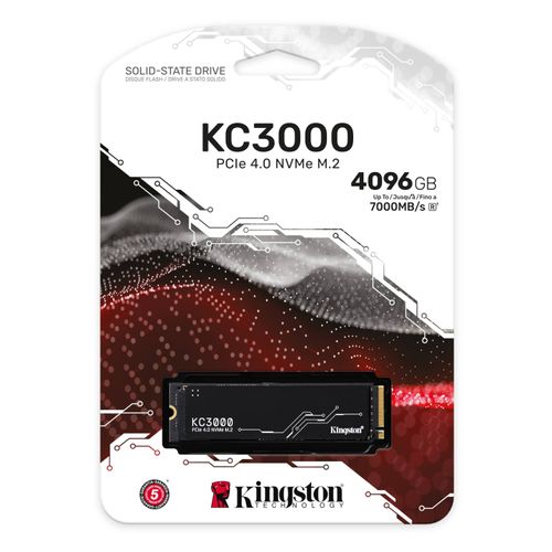 SSD Kingston KC3000 4096GB NVMe PCIe 4.0 M.2 2280