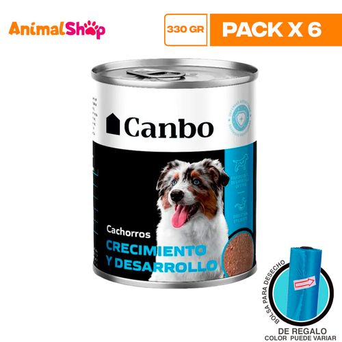 Canbo Pate Cachorro Crecimiento Y Desarroll Lta 330Gr X 6 Un