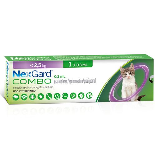 NexGard Combo para gatos hasta 2.5 kg